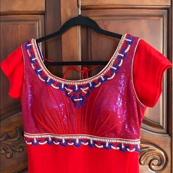 Indian Salwaar Kameez- Anarkali style 4 piece set. - Picture 8 of 8